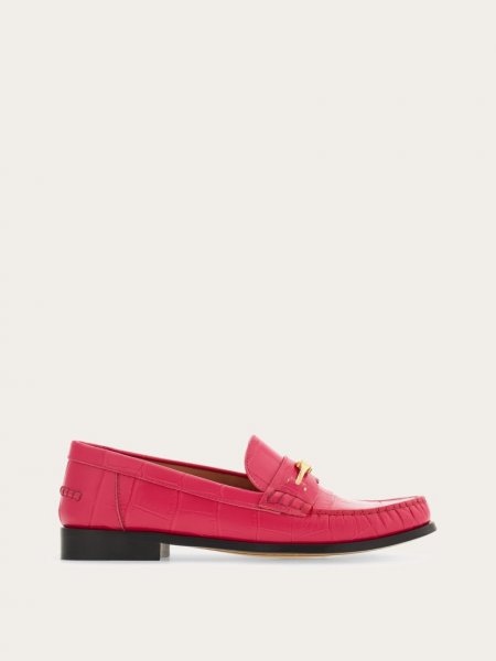 Ferragamo | Women's New Vara Chain Loafer - Fuchsia