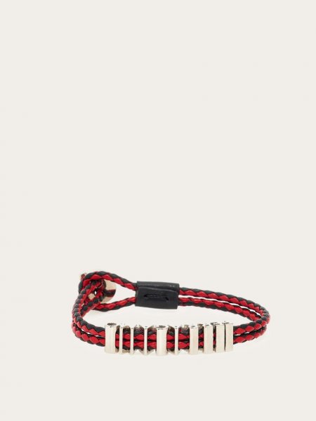 Ferragamo | Men's Bracelet - Mis 19 - Black/Red