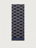 Ferragamo | Men's Gancini Scarf - Sky/Navy Blue/Ivory