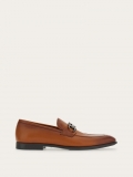 Ferragamo | Men's Moccasin With Gancini Ornament - Vicuna/Cookie