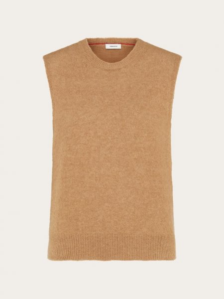 Ferragamo | Women's Sleeveless Gilet - Camel