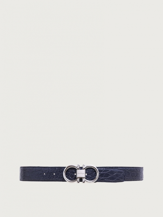 Ferragamo | Men's Adjustable Gancini Belt - Stromboli Sand