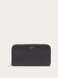 Ferragamo | Women's Continental Wallet - Black/Cognac