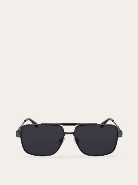 Ferragamo | Men's Sunglasses - Gunmetal/Grey