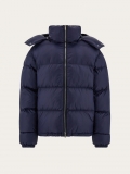 Ferragamo | Men's Padded Jacket In Ultralight Nylon - New Navy Blue