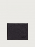 Ferragamo | Men's Gancini Wallet With Id Window - Black/Dark Rain