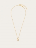 Ferragamo | Women's Gancini 3D Crystals Necklace - Gold