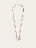 Ferragamo | Men's Gancini Pendant Necklace - Palladium