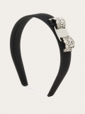 Ferragamo | Women's Vara Bow Headband - Black/Palladium