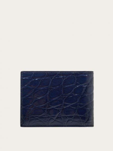 Ferragamo | Men's Gancini Wallet - Blue Marine