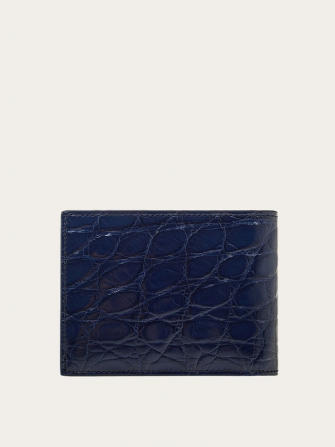 Ferragamo | Men's Gancini Wallet - Blue Marine