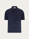 Ferragamo | Men's Organic Cotton Polo Shirt - Navy Blue