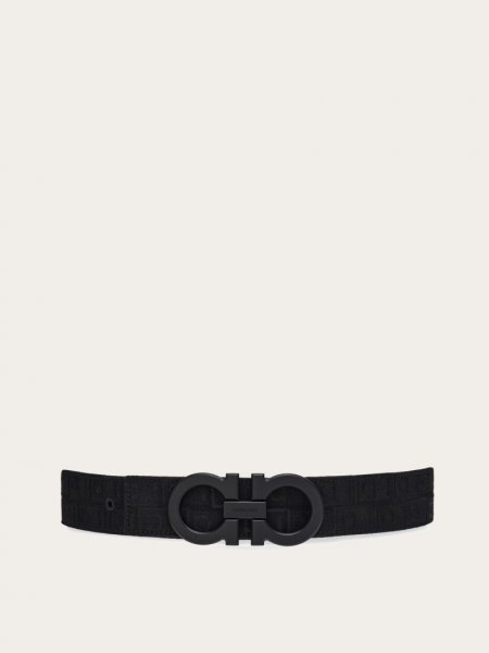 Ferragamo | Men's Fixed Gancini Belt - Black