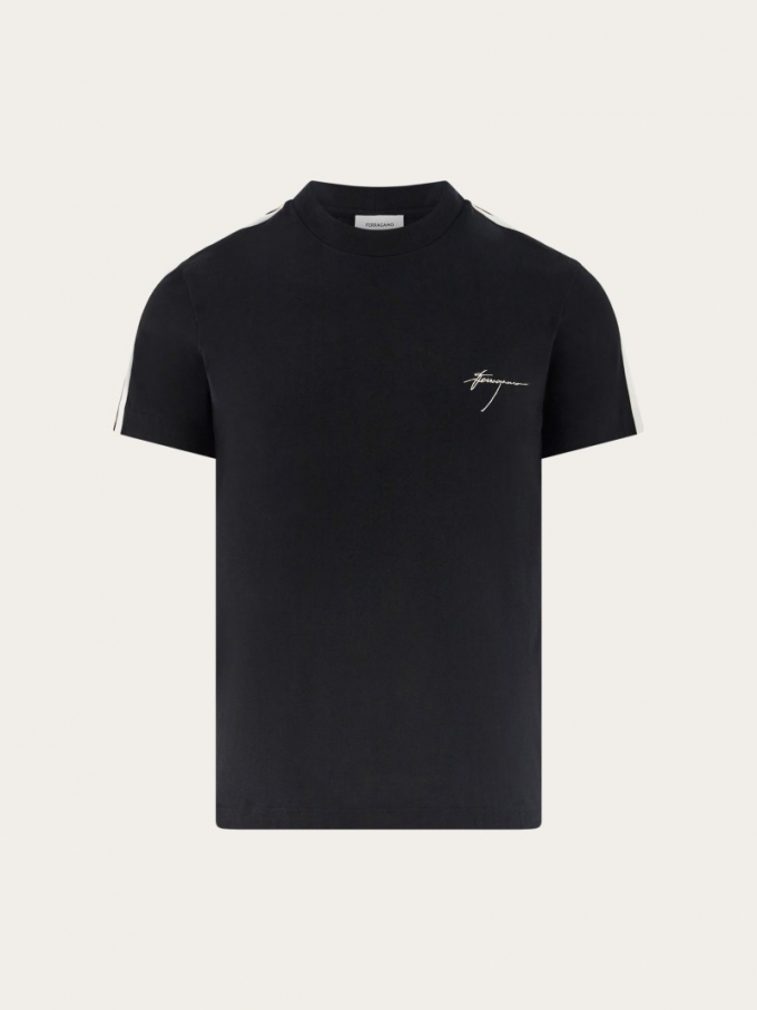 Ferragamo | Men's Sporty T-Shirt - Black