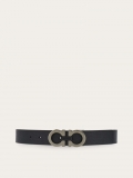 Ferragamo | Men's Reversible And Adjustable Gancini Belt - Black/Brown