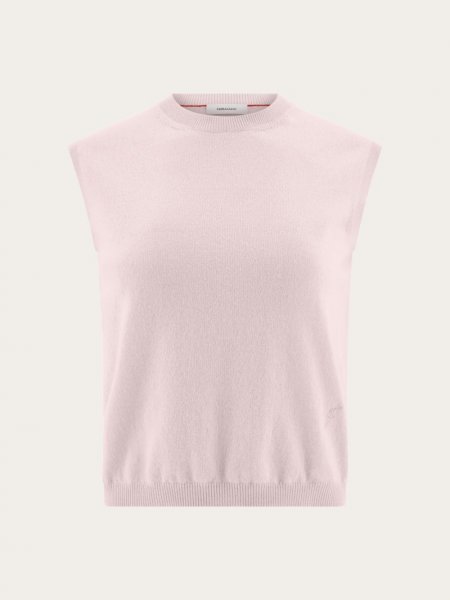 Ferragamo | Women's Sleeveless Cashmere Gilet - Orchid Pink