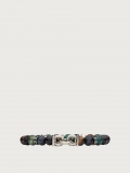 Ferragamo | Men's Elasticated Bracelet With Gancini - Multicolor (Size 19)