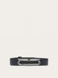 Ferragamo | Men's Bracelet With Gancini Ornament - Black