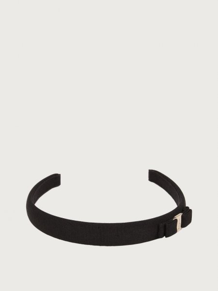 Ferragamo | Women's Vara Bow Headband - Black/Gold