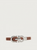 Ferragamo | Men's Gancini Bracelet - Brown (Size 17)