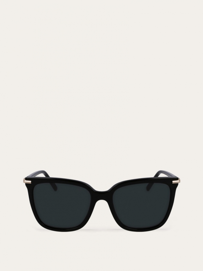 Ferragamo | Women's Sunglasses - Black/Grey