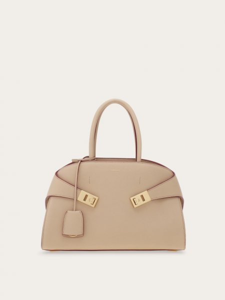 Ferragamo | Women's Hug Handbag - Stone