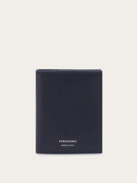 Ferragamo | Men's Credit Card Holder - Midnight Blue/Black