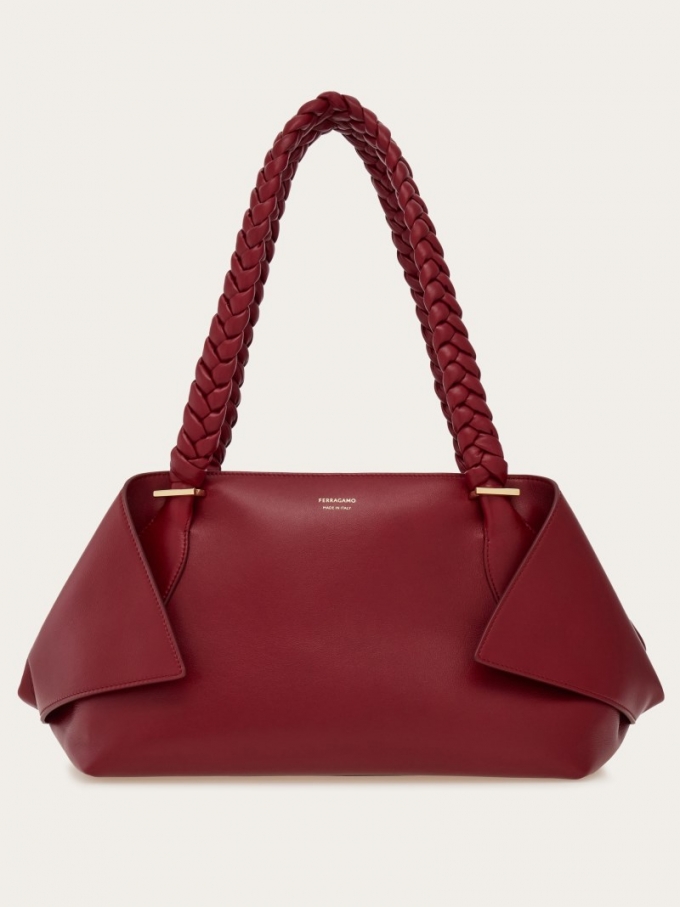 Ferragamo | Women's Shoulder Bag - Burgundy