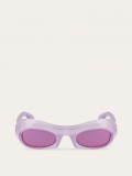 Ferragamo | Men's Sunglasses - Transparent Lilac/Grey