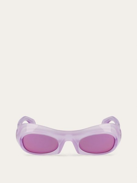 Ferragamo | Men's Sunglasses - Transparent Lilac/Grey