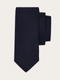 Ferragamo | Men's Cotton And Silk Piquet Tie - Blue Navy