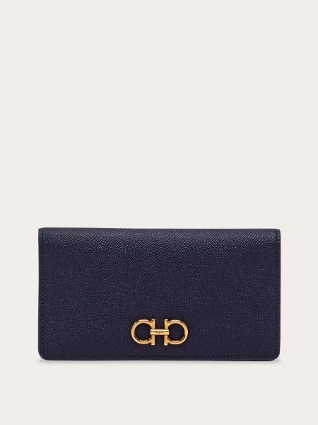 Ferragamo | Women's Gancini Continental Wallet - Midnight Blue