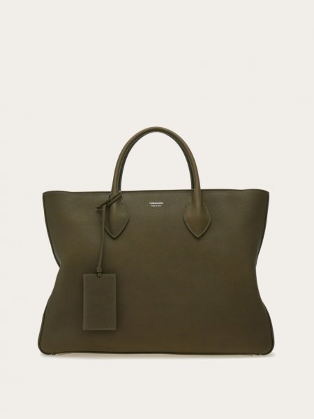 Ferragamo | Women's Tote Bag - Olive Green