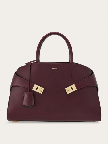 Ferragamo | Women's Hug Handbag - Dark Barolo