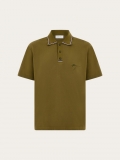 Ferragamo | Men's Signature Polo - Olive Green