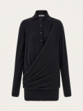 Ferragamo | Women's Knitted Polo Dress - Black