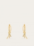 Ferragamo | Women's Earrings With Asymmetric Bow - Gold