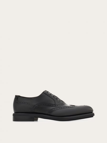 Ferragamo | Men's Tramezza Oxford Brogue - Black