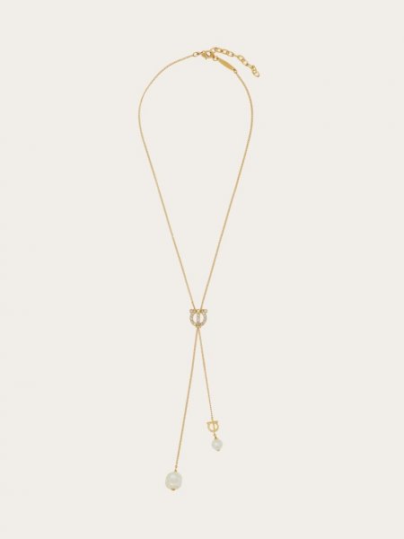 Ferragamo | Women's Gancini Pendant Necklace - Gold