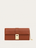 Ferragamo | Women's Hug Wallet With Chain - Cognac