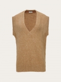 Ferragamo | Women's Oversize Wool And Alpaca Gilet - Nude