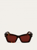 Ferragamo | Women's Sunglasses - Tortoise/Red Wine