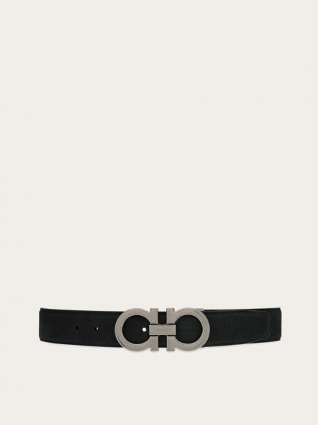 Ferragamo | Men's Adjustable Gancini Belt - Black