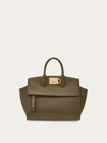 Ferragamo | Women's Studio Soft Bag - Olive Green