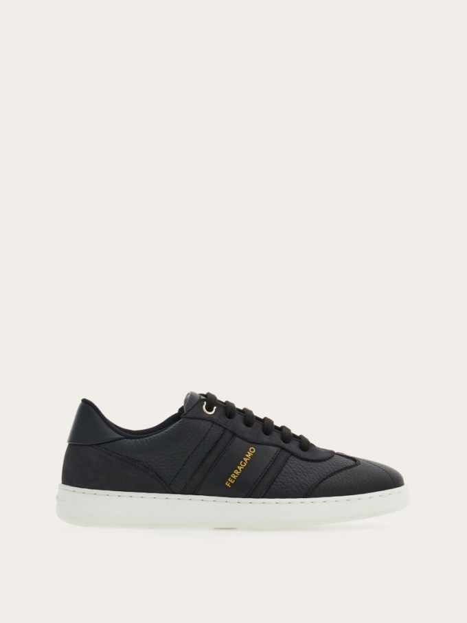 Ferragamo | Women's Low-Top Sneaker With Logo - Black