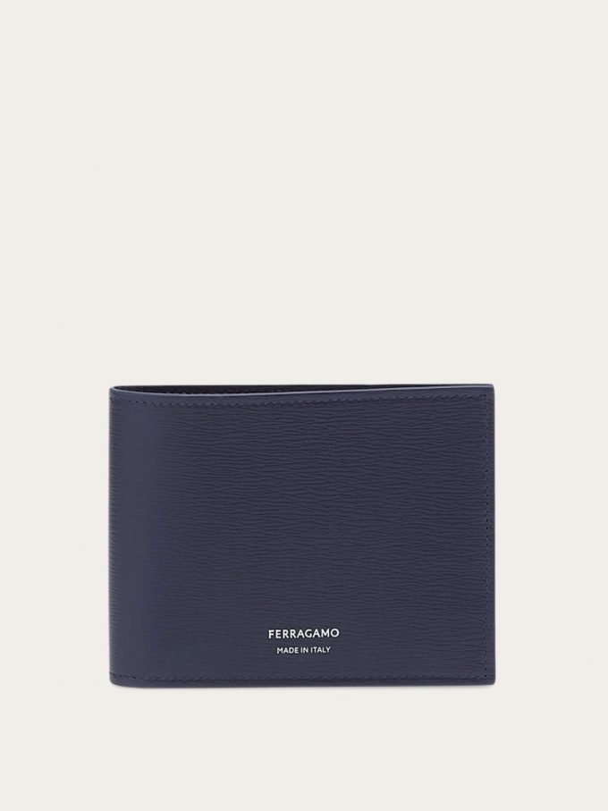 Ferragamo | Men's Classic Wallet - Midnight Blue/Black