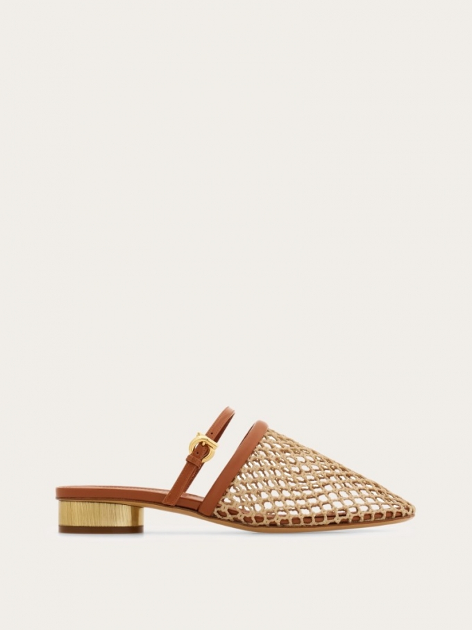 Ferragamo | Women's Mesh Mule - Ecru