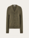 Ferragamo | Men's Cashmere Cardigan - Uniform Green