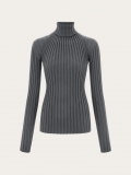 Ferragamo | Women's Layered Turtleneck - Charcoal