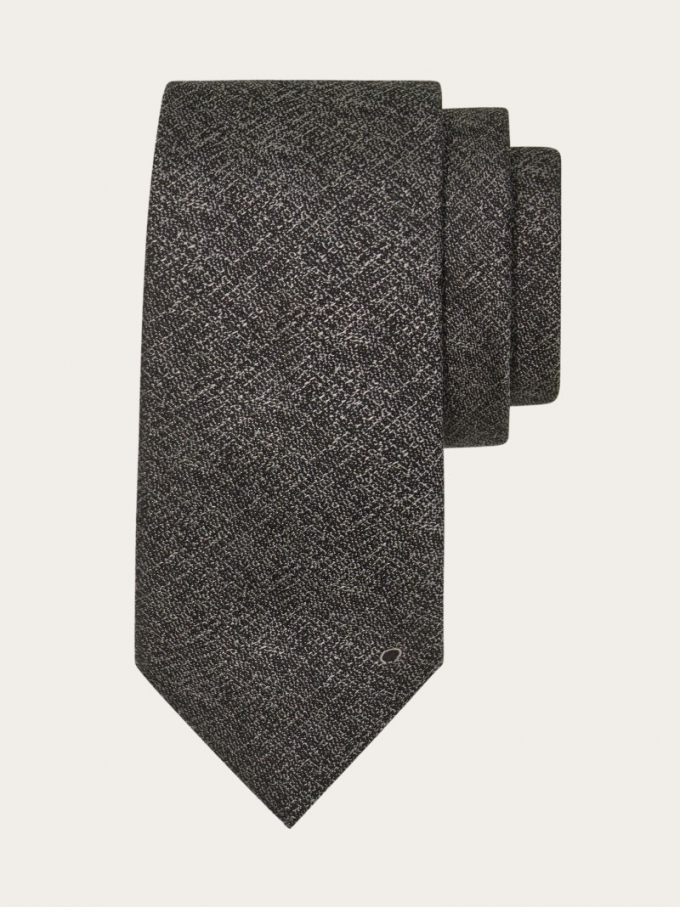 Ferragamo | Men's Jacquard Tie - Black